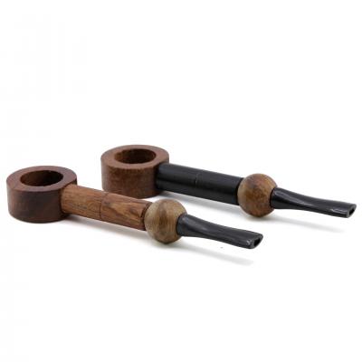 105MM Handmade pipe made of mixed wood H1004