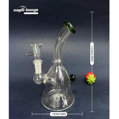 17CM transparent bong H018