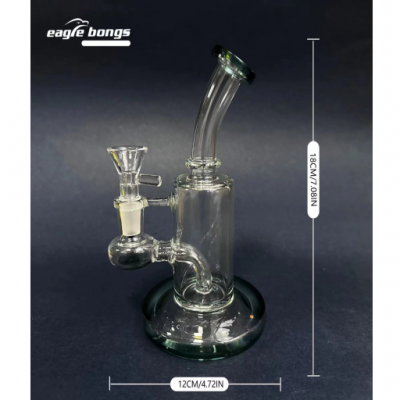 18CM unique design glass bong H021