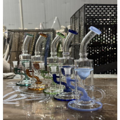 24CM height stained glass portable water bong H002