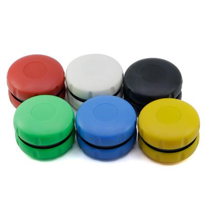 2.5 inch 2 layer Hamburg plastic smoke grinder LBB-003