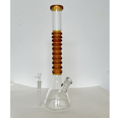 35CM two-color glass bong H005