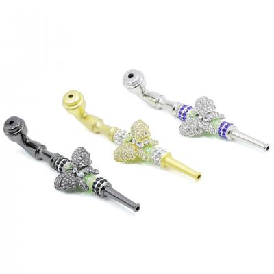  3D butterfly zinc alloy smoke pipe MP004