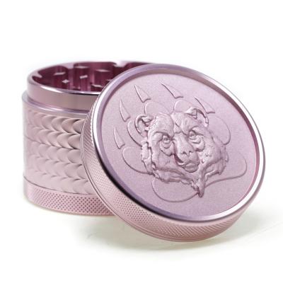 4 layer 63MM aluminum alloy relief pattern smoke grinder  99960