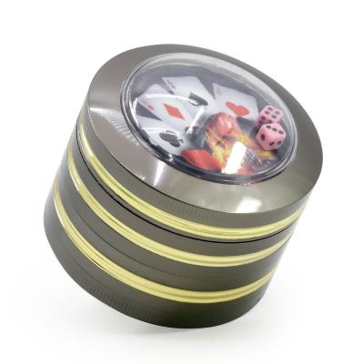 4-layer 63MM zinc alloy die smoke grinder 7778