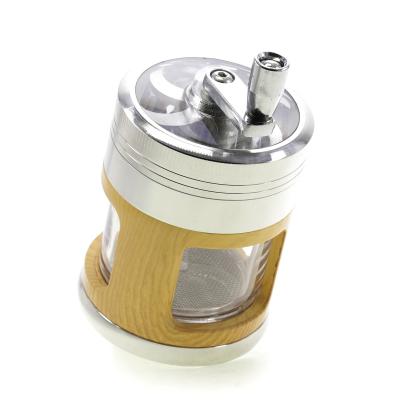 4-layer 63MM zinc alloy rocker type smoke grinder 8006