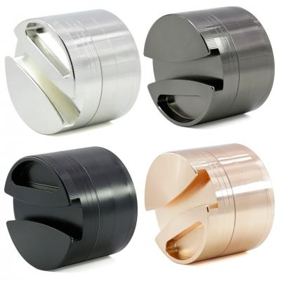 4-layer 75MM zinc alloy smoke grinder 7711-75