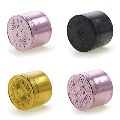 4-layer Aluminum Alloy 3D Pattern Smoke grinder 99969