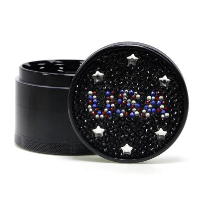 4-layer aluminum alloy USA diamond herb grinder 6174