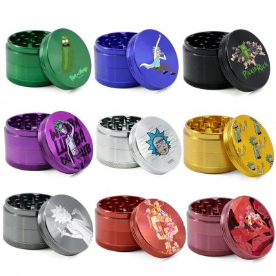 4-layer aluminum alloy cartoon anime pattern smoke grinder 99929