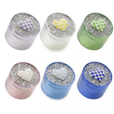 4-layer aluminum alloy loving heart smoke grinder 63020008