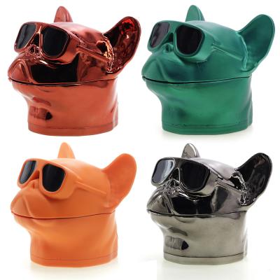 4-layer cartoon dog shape smoke grinder 55563