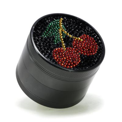 4-layer  cherry aluminum alloy smoke grinder 6181