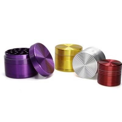 4-layer foreign trade 63MM thread smoke grinder Color herb grinder 8808-63