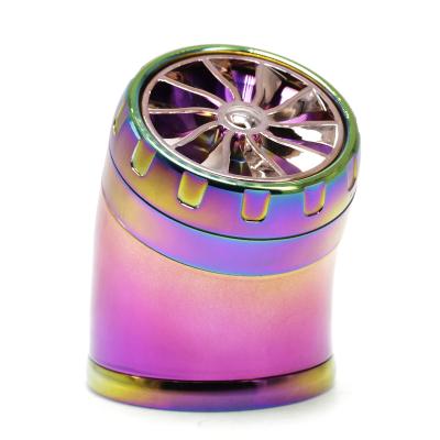 4 layer maple leaf cover zinc alloy bending herb grinder 7993