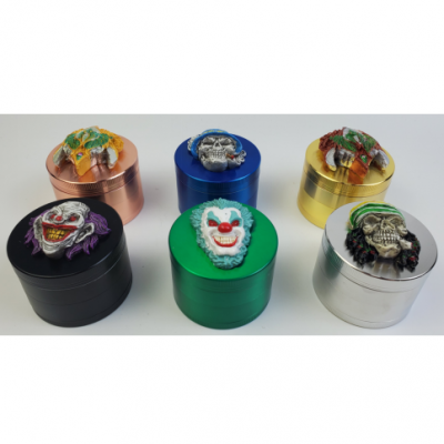 4 layer resin flat smoke grinder CF-63212