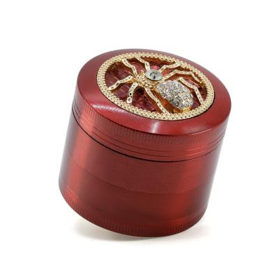 4-layer zinc alloy 50MM spider smoke grinder 7743