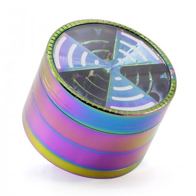 4-layer zinc alloy 63MM smoke grinder 7739IB