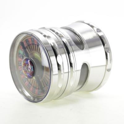 4 layer zinc alloy Russian roulette smoke grinder 8011