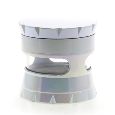 4 layer zinc alloy color changing smoke grinder 10004