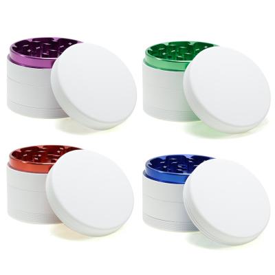 4 layers aluminum alloy outer white rubber paint Smoke grinder  6159