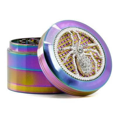 4 layers ice blue diamond 63MM smoke grinder 7757 IB