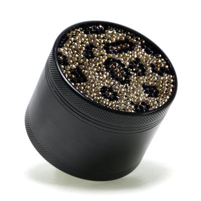 4 layers leopard design metal smoke grinder 6171