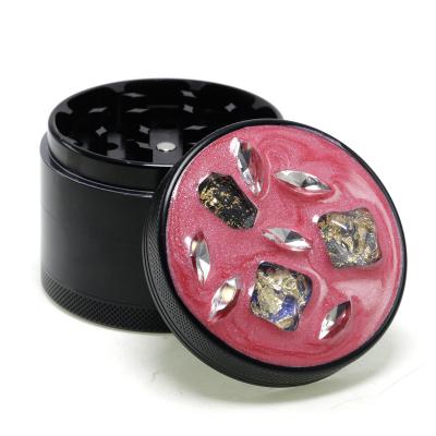 4 layers of aluminum alloy enamel herb grinder 6165