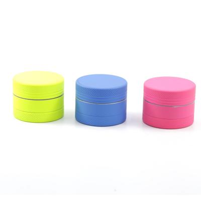 40MM color three-layer aluminum alloy rubber paint smoke grinder 4030