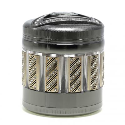 5 layer 63MM zinc alloy vertical grain smoke grinder 7998