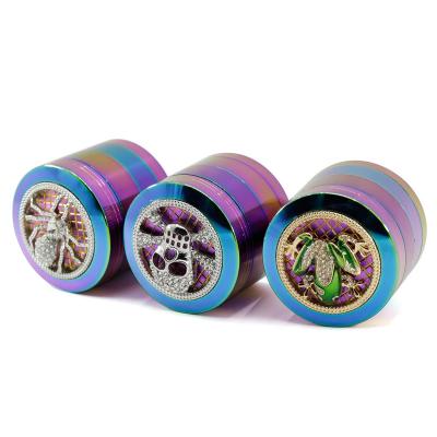 50MM zinc alloy colorful animal smoke grinder 7743IB