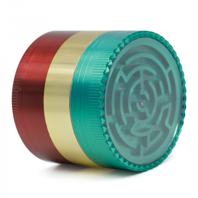 52MM zinc alloy labyrinth smoke grinder Smoke grinder 7702-52