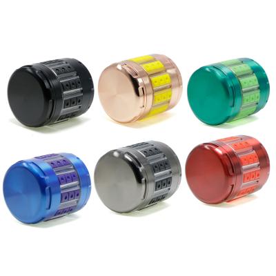 60 mm MM flat zinc alloy multicolor smoke grinder 7861