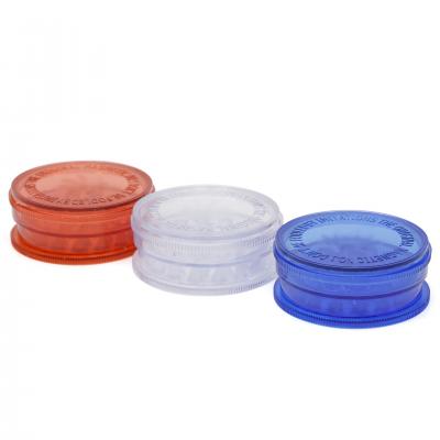 60MM 3-layer plastic multicolor smoke grinder PG004