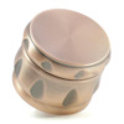 60MM drum zinc alloy four-layer bronze smoke grinder 5963BR