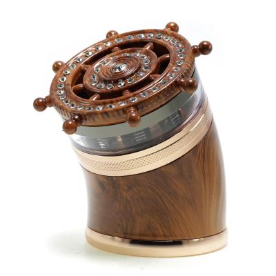 63MM 5-layer creative curved zinc alloy smoke grinder 7984