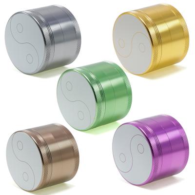 63MM aluminum alloy four layer Tai chi pattern herb grinder 99955