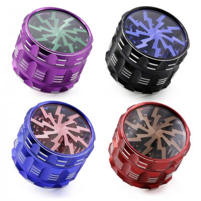 63MM aluminum alloy four layer smoke grinder 8820