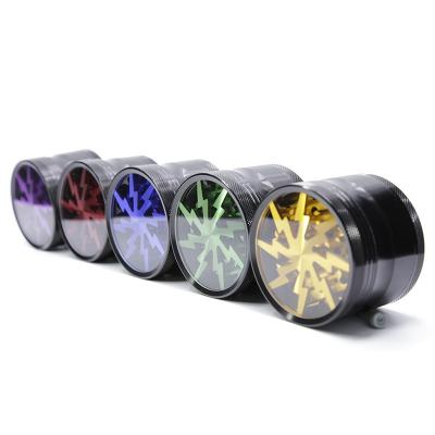 63MM four-layer Lightning Aluminum Alloy Metal Smoke grinder 630B