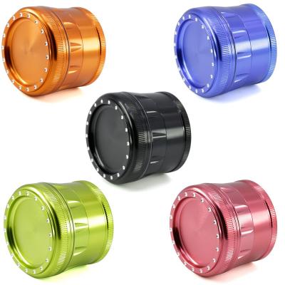 63MM four-layer aluminum alloy multicolor smoke grinder 8819-63