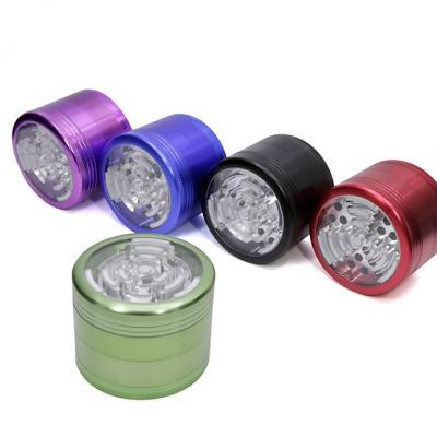 63MM four-layer aluminum alloy wifi signal tooth smoke grinder 11103