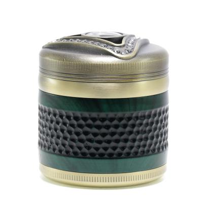 63MM four-layer zinc alloy newly designed metal smoking grinder 7963