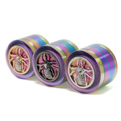 63MM four-layer zinc alloy smoke grinder YS002IB