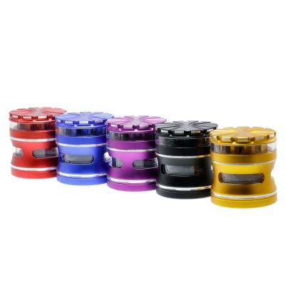 63MM multi-color four-layer window smoke grinder 55540