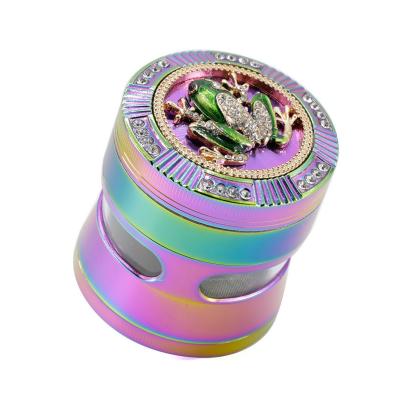 63MM zinc alloy 4-layer animal smoke grinder 7762IB