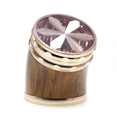 63MM zinc alloy curved maple Leaf Smoke grinder 7996