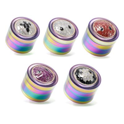 63MM zinc alloy four-layer metal smoke grinder YS001IB