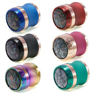 63MM zinc alloy four layer pattern smoke grinder 7942