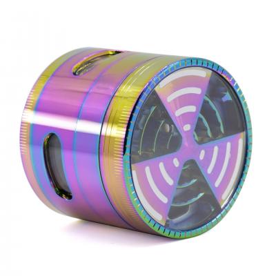 63MM zinc alloy four layer smoke grinder 7740IB