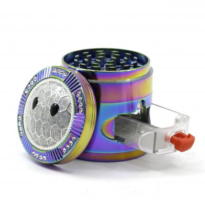 63MM zinc alloy shell bright color smoke grinder 7801